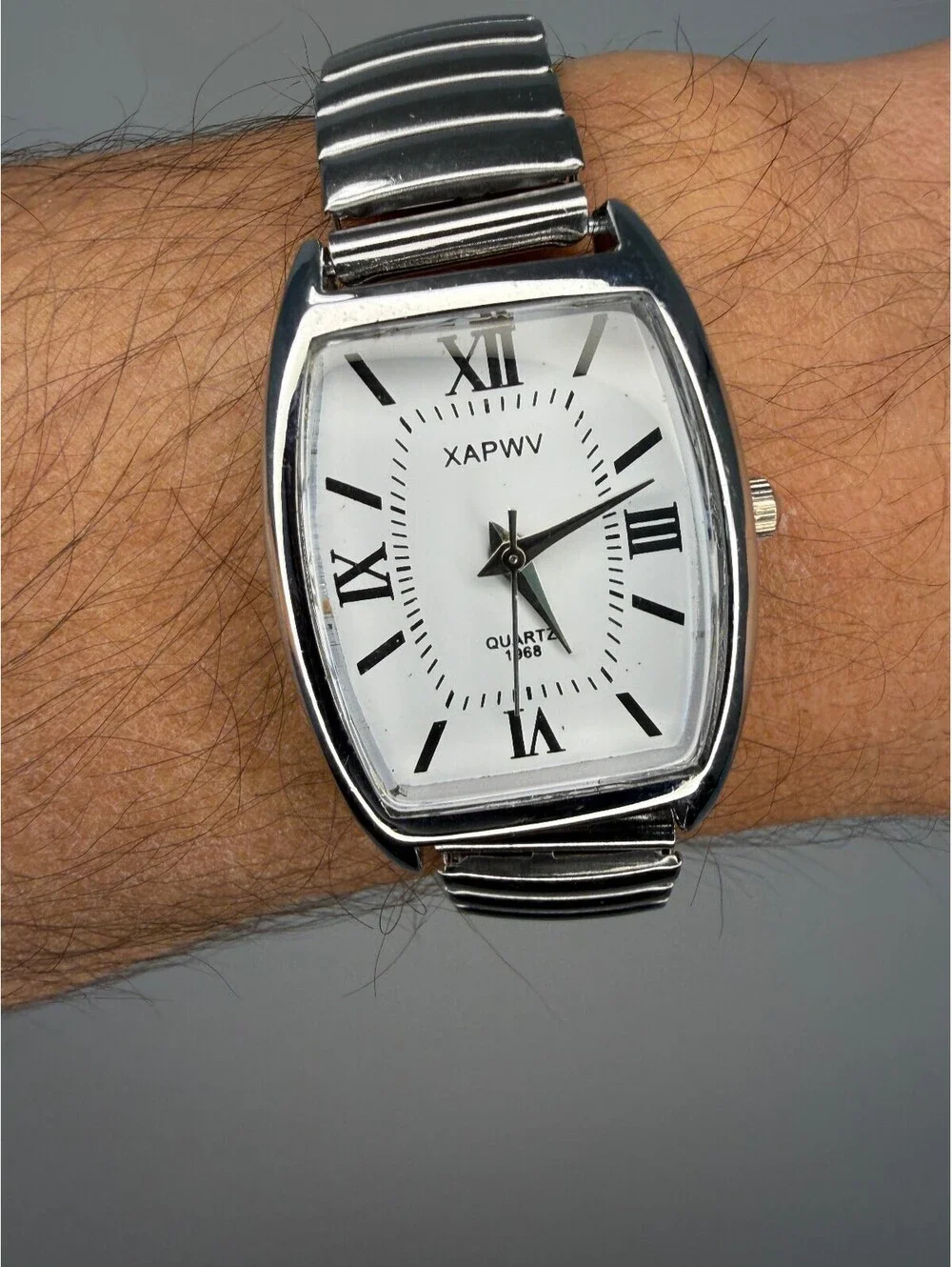 Silver Elastic Band Watch A-26